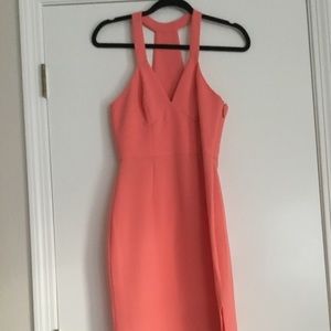 Sexy peachy pink dress